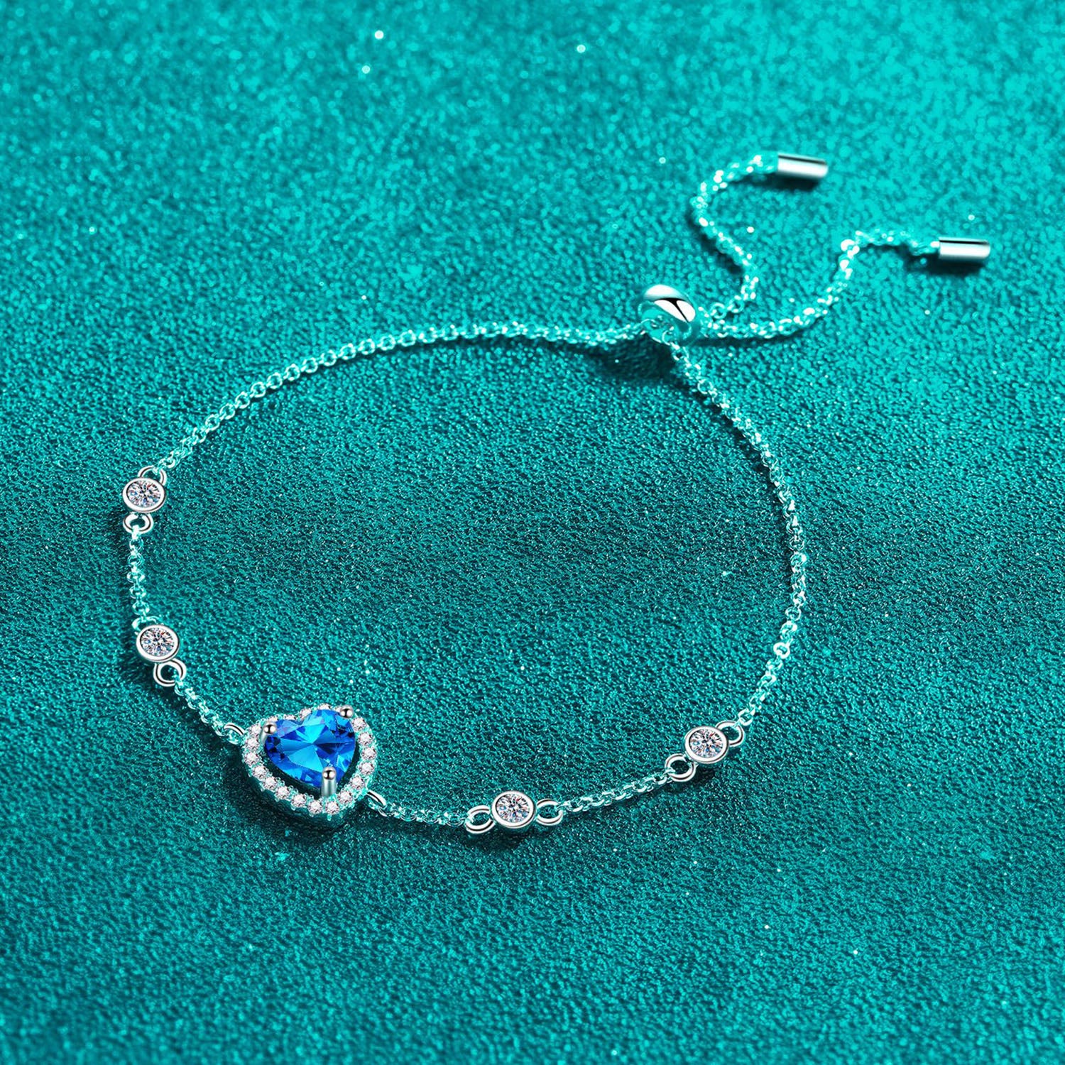 Donjane women’s bracelet featuring a radiant 1 carat moissanite center and polished silver setting