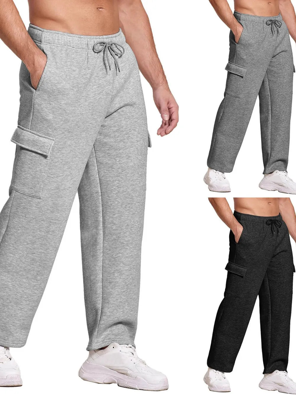 men’s apparel — men's plus size drawstring pants