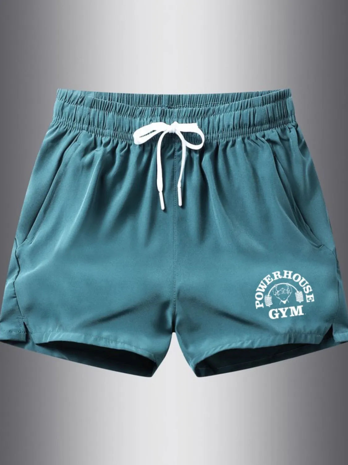 Men's Plus Size Drawstring Shorts Cerulean