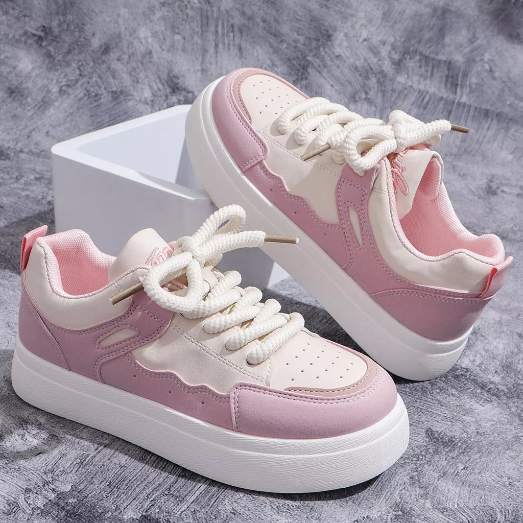 women's round toe platform sneakers - extra view