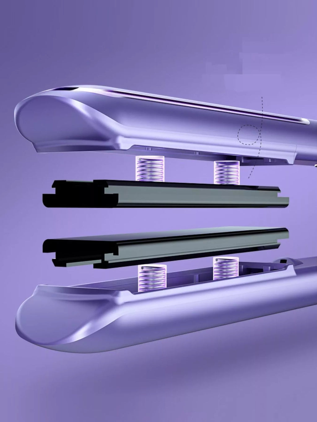 portable rechargeable hair straightener - styling option