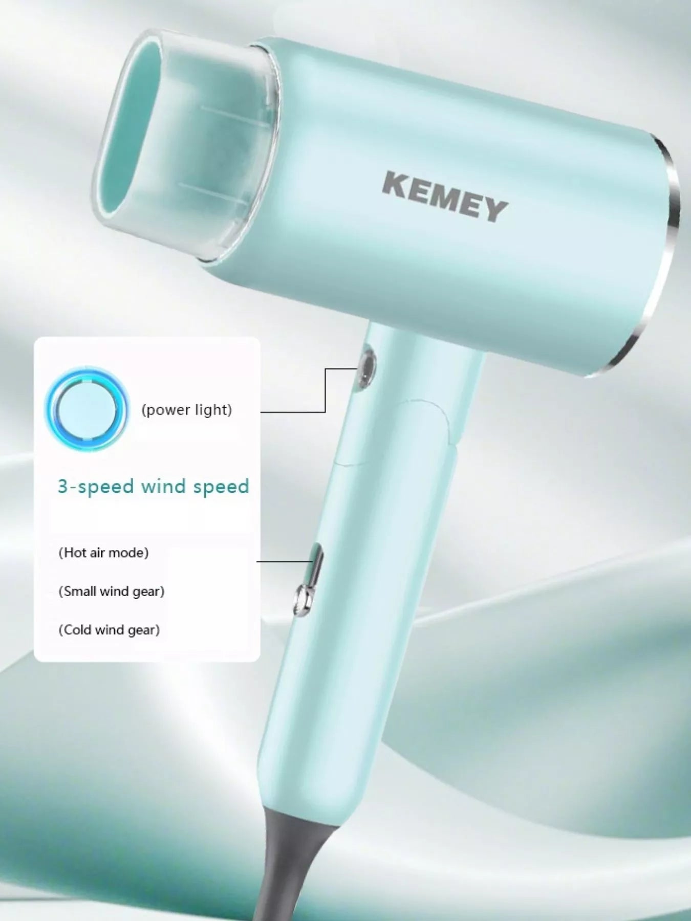 portable lightweight household hair dryer - additional image