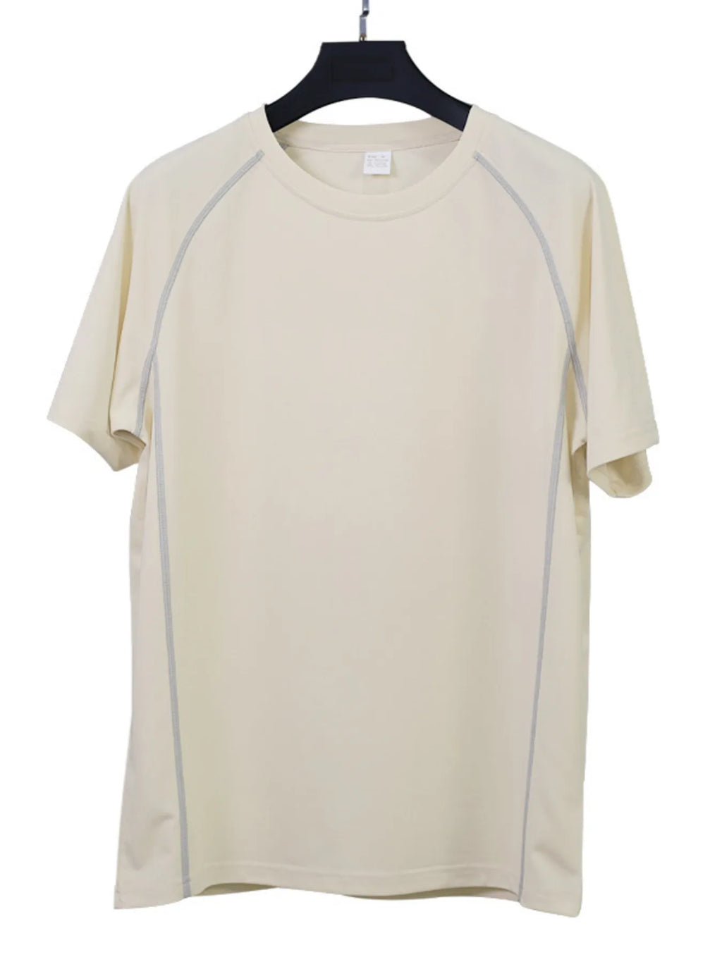 men's men's full size round neck short sleeve t-shirt and shorts set plus size - detail shot