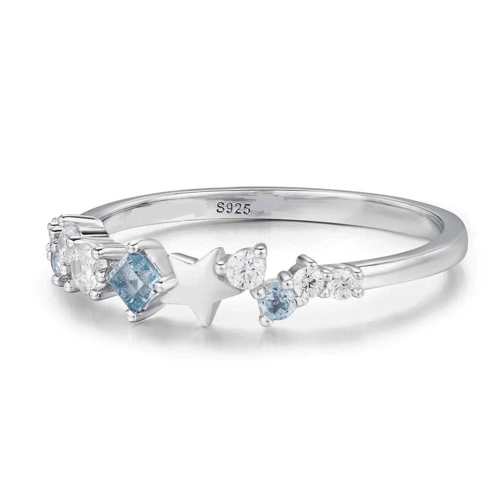 Stackable star zircon ring with delicate shine – Donjane Jewelry
