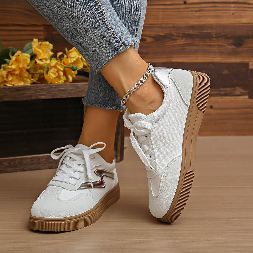 women's lace up platform sneakers - additional image