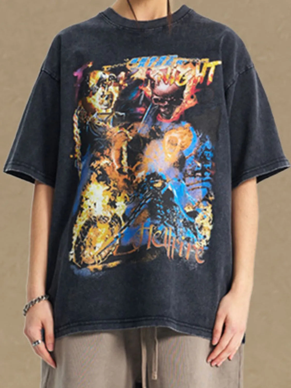 Men's Graphic Round Neck Half Sleeve T-Shirt