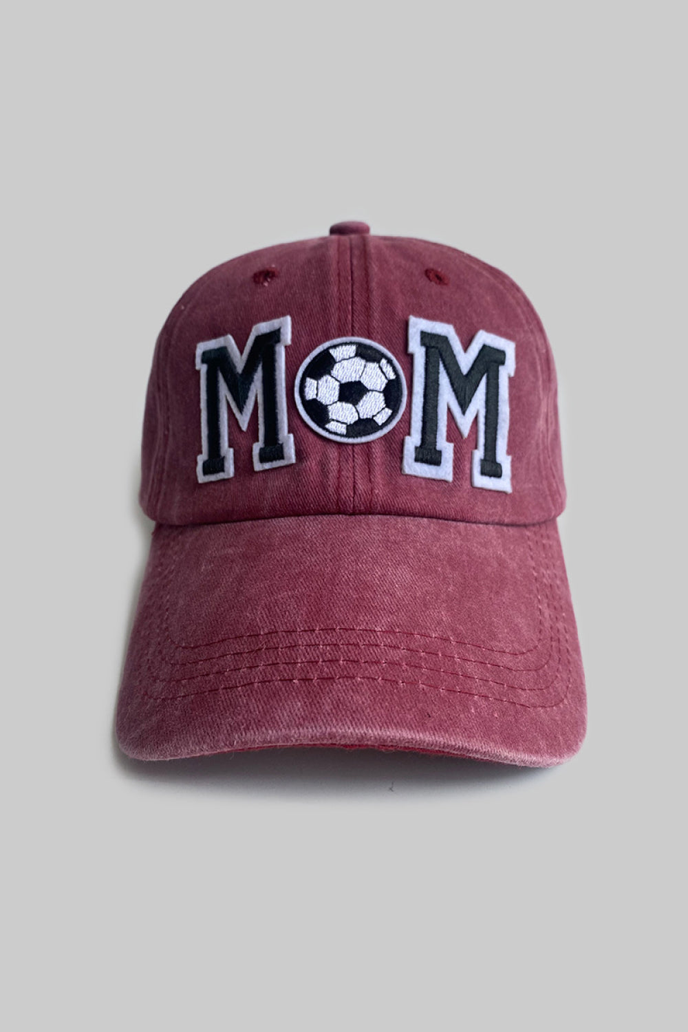 MOM Baseball Cap Burgundy One Size