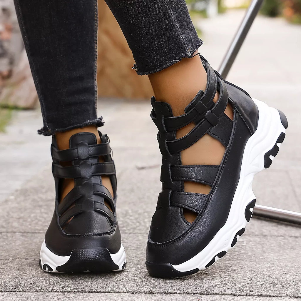 women's cutout platform sneakers - second view
