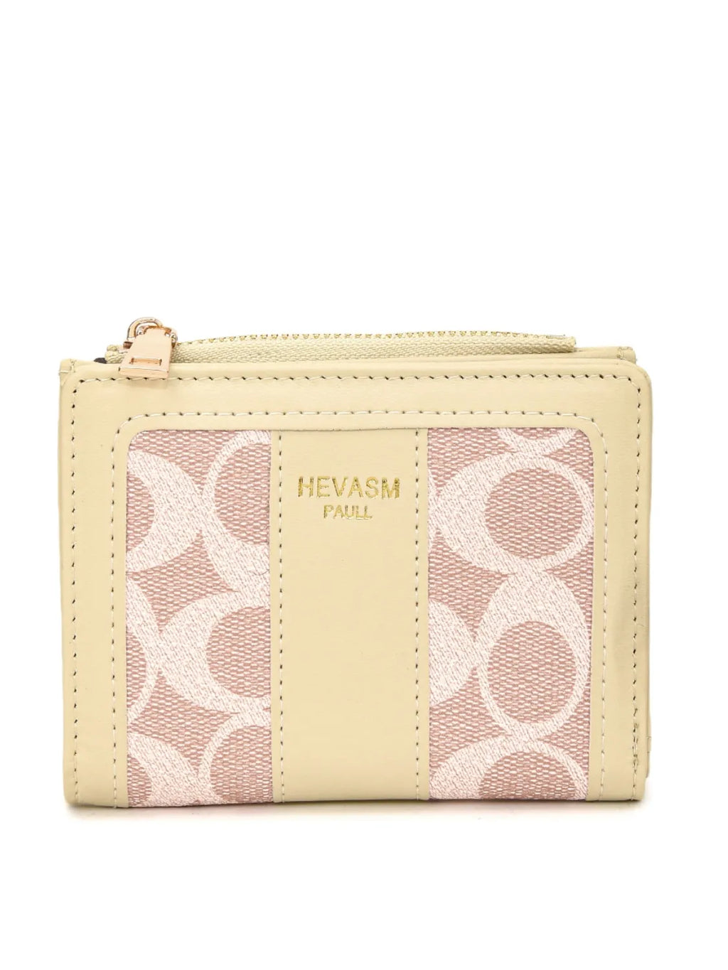 PU Leather Card Case Cream One Size
