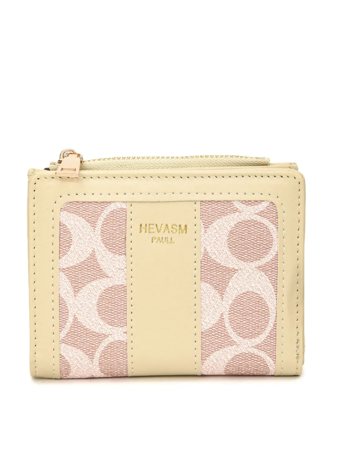 PU Leather Card Case Cream One Size