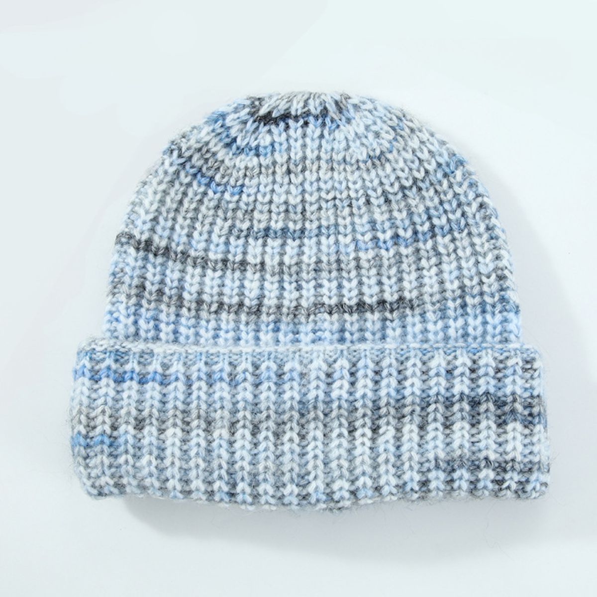 Thermal Contrast Knit Hat Pastel Blue One Size