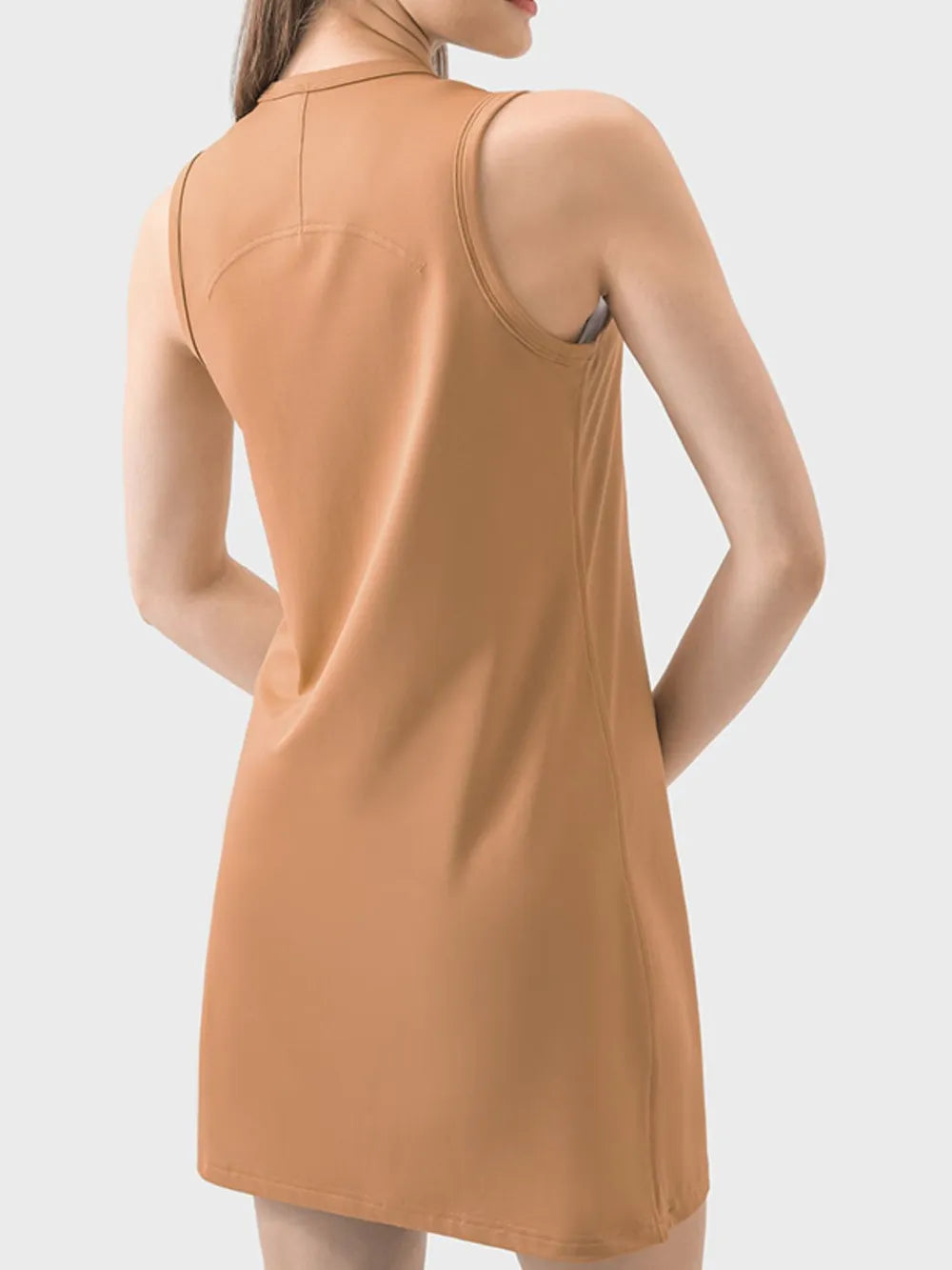 women's millennia round neck sleeveless active dress - second view