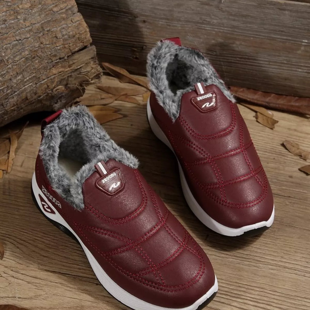 women's plush round toe platform shoes - additional image