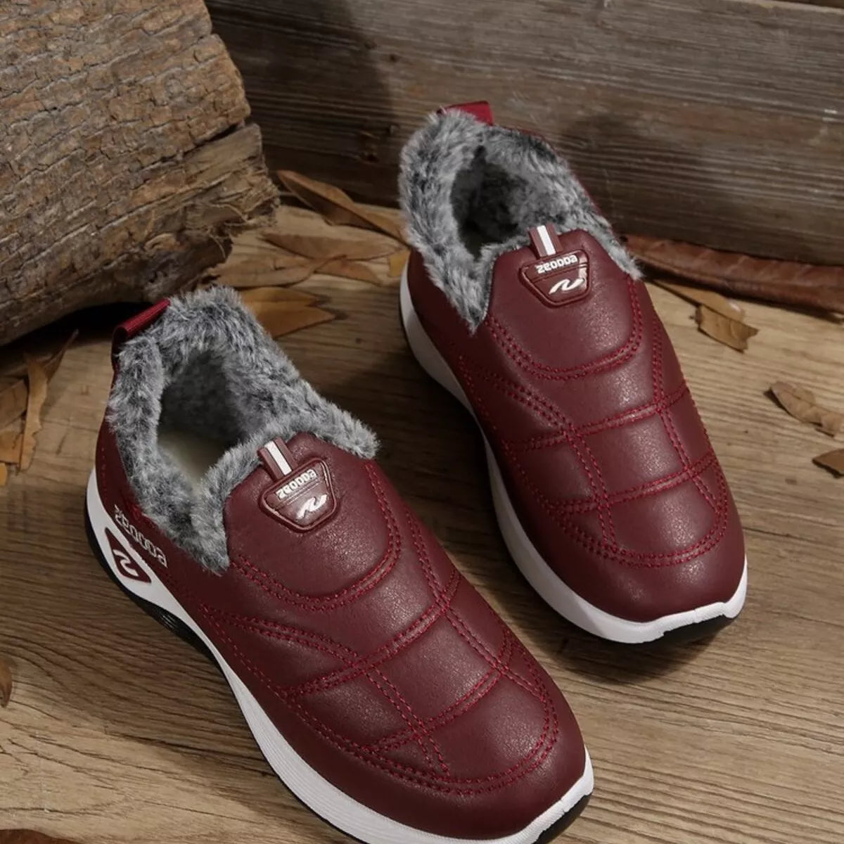 women's plush round toe platform shoes - additional image