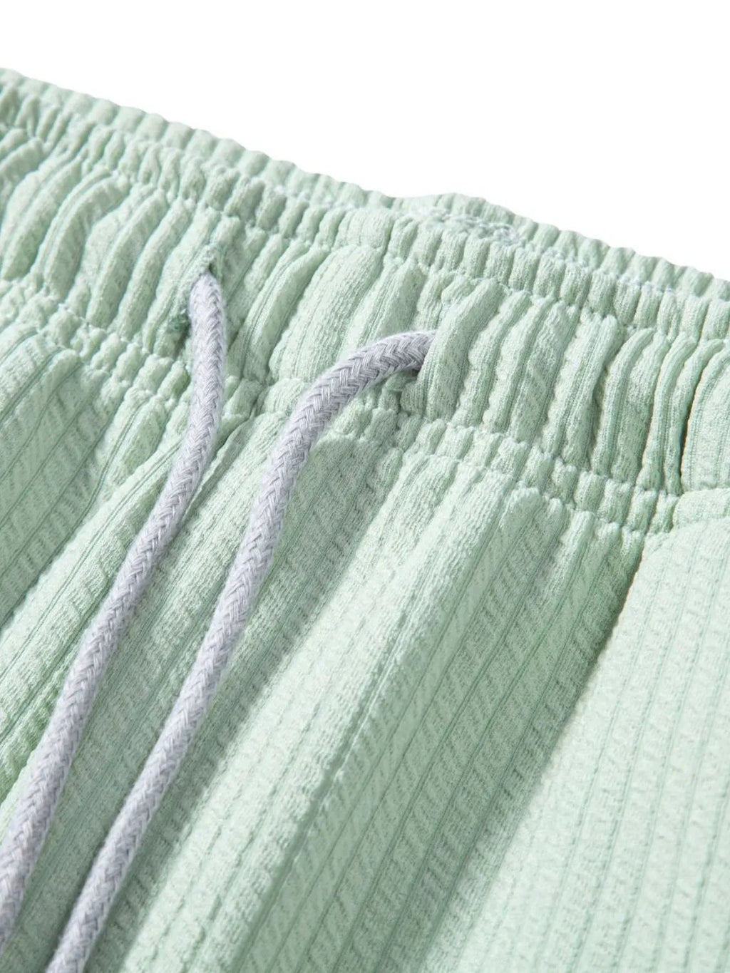 men's men's ribbed short sleeve shirt and shorts set - product detail