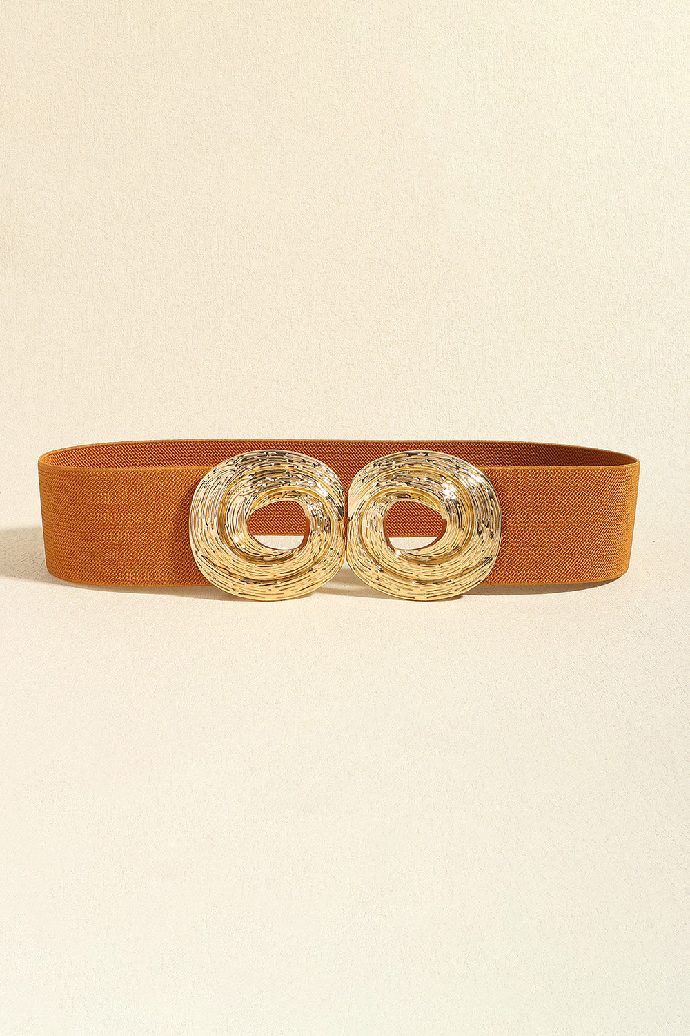 Zinc Alloy Belt Caramel One Size