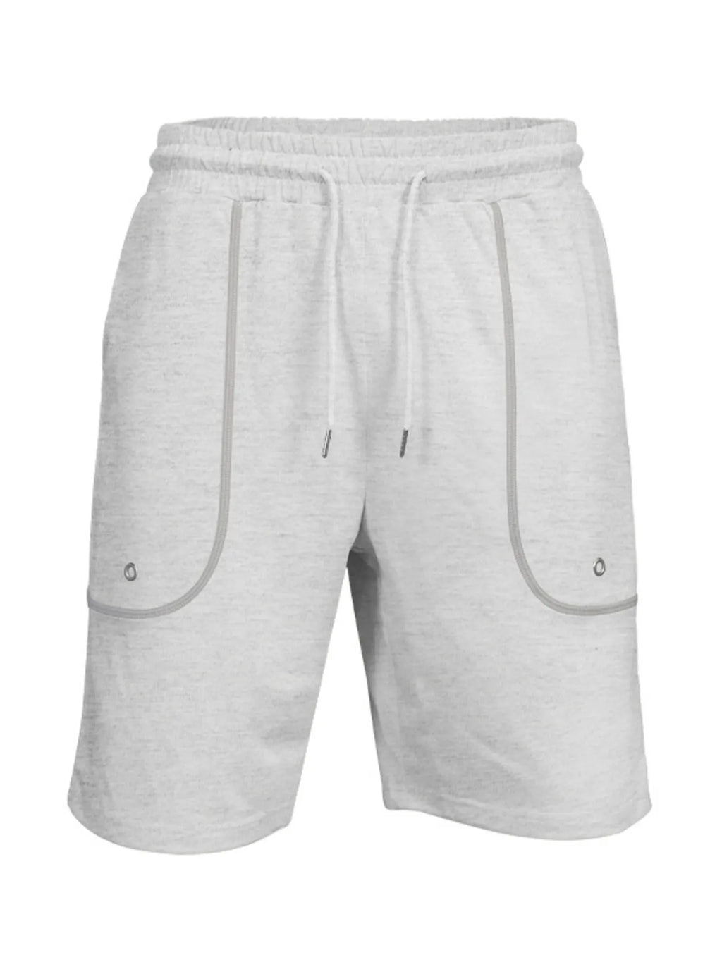 men's men's full size round neck short sleeve t-shirt and shorts set plus size - extra view