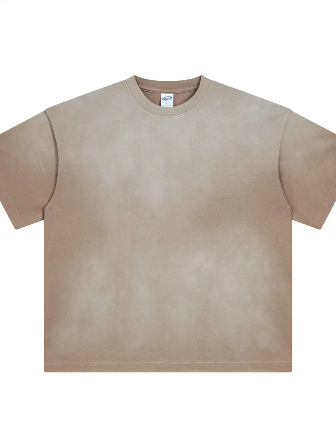 Men's Round Neck Half Sleeve T-Shirt Khaki