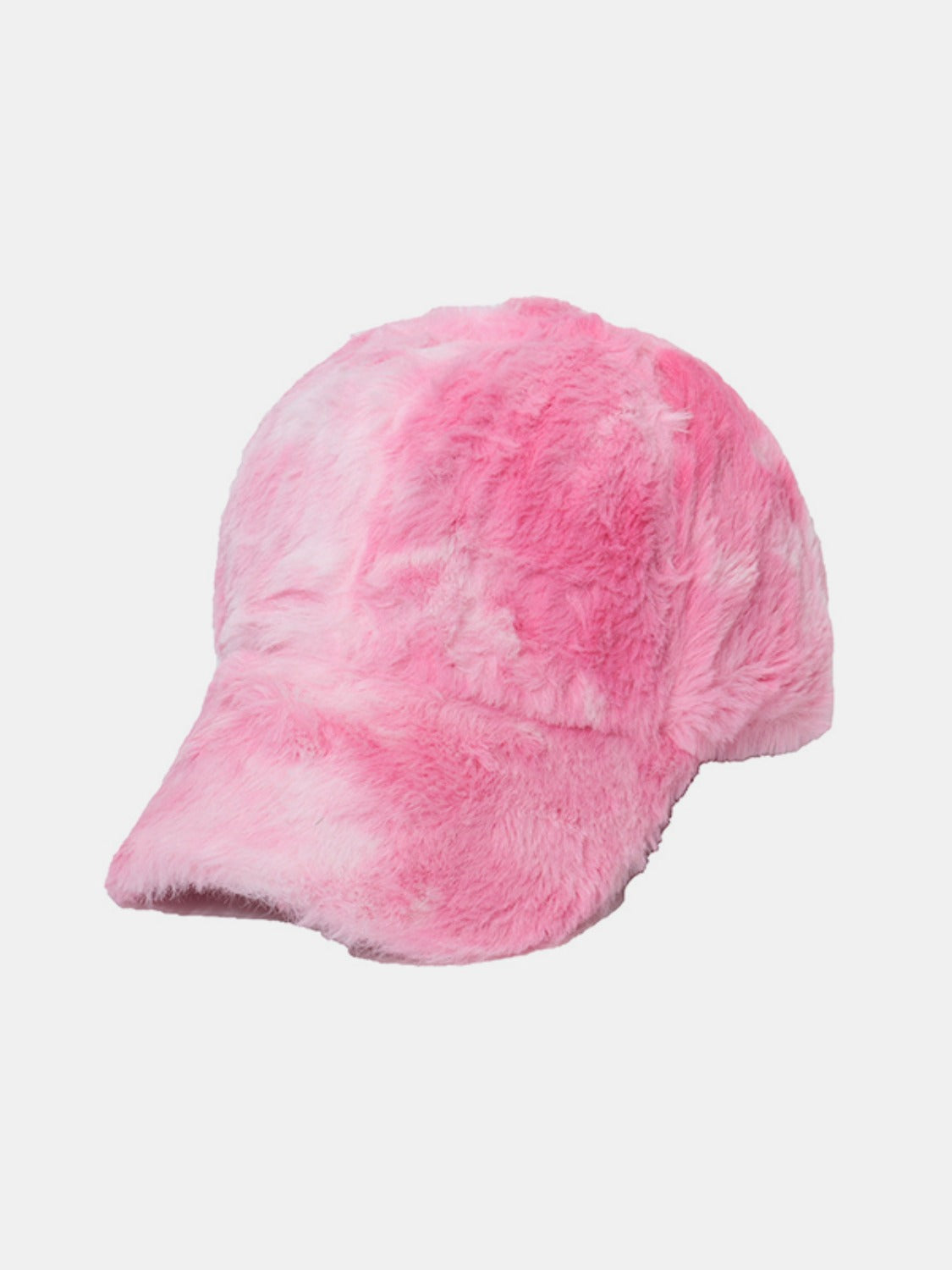 Fuzzy Acrylic Baseball Cap Fuchsia Pink One Size
