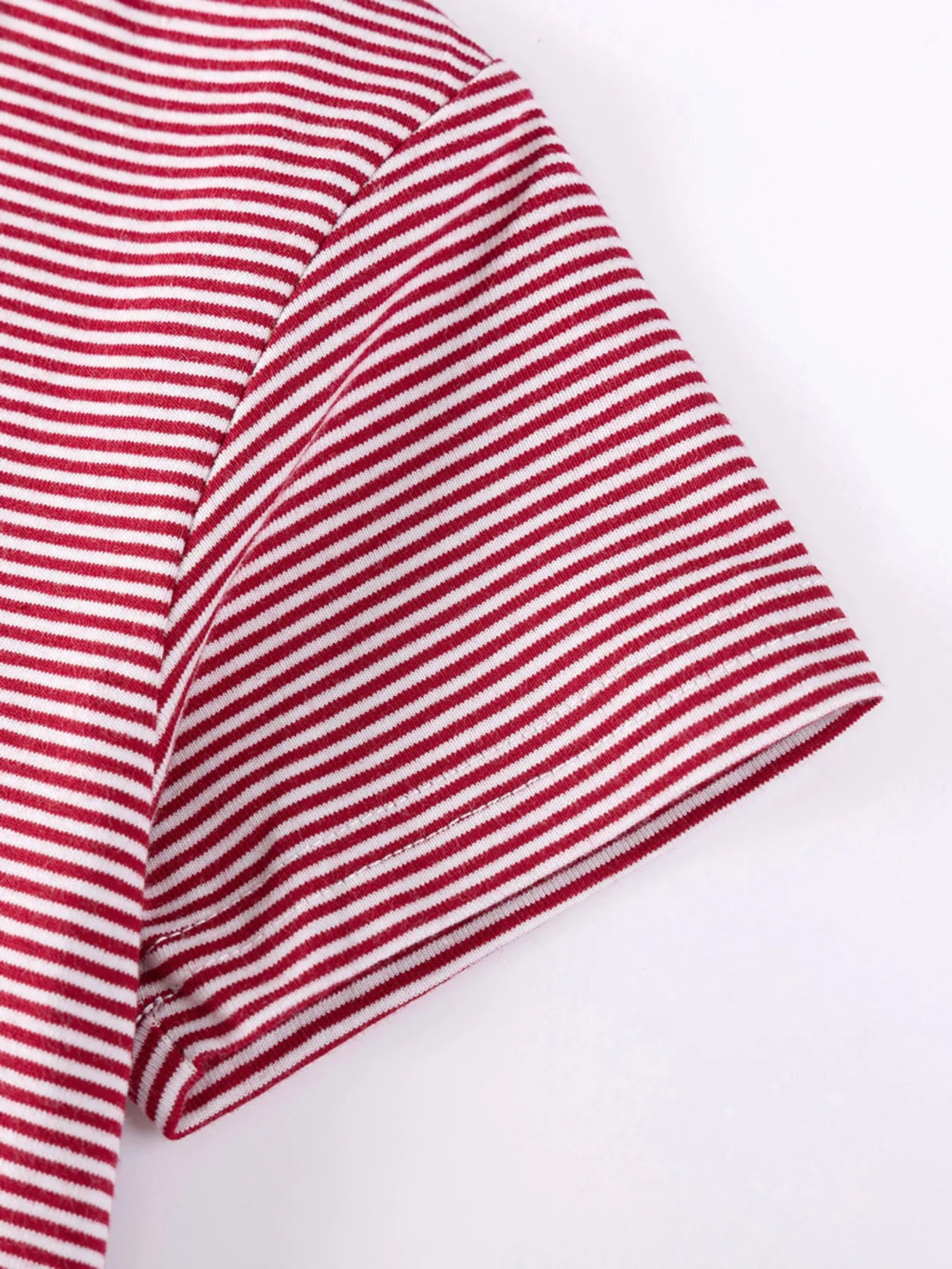 women's children's striped puppy short sleeve casual dress - extra view