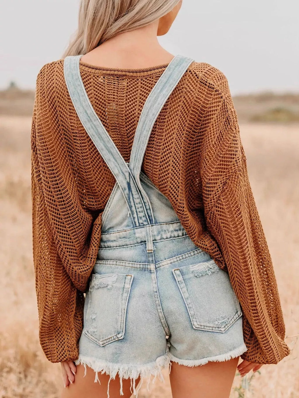 women's distressed denim overalls shorts - product detail