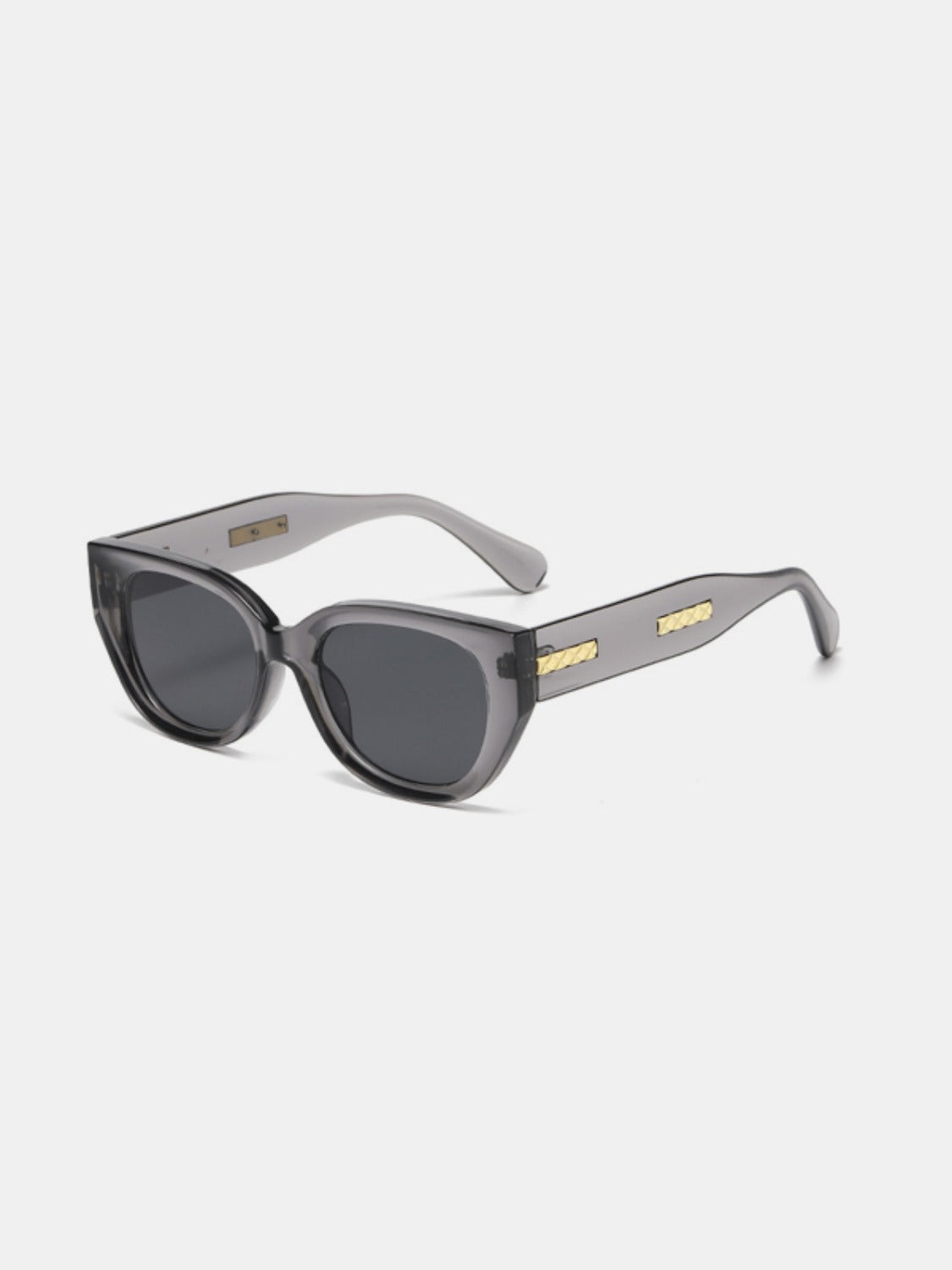 Cat Eye Polycarbonate Frame Sunglasses Gray One Size