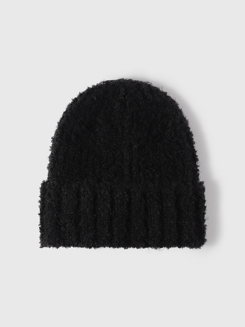 Thermal Teddy Knit Hat Black One Size