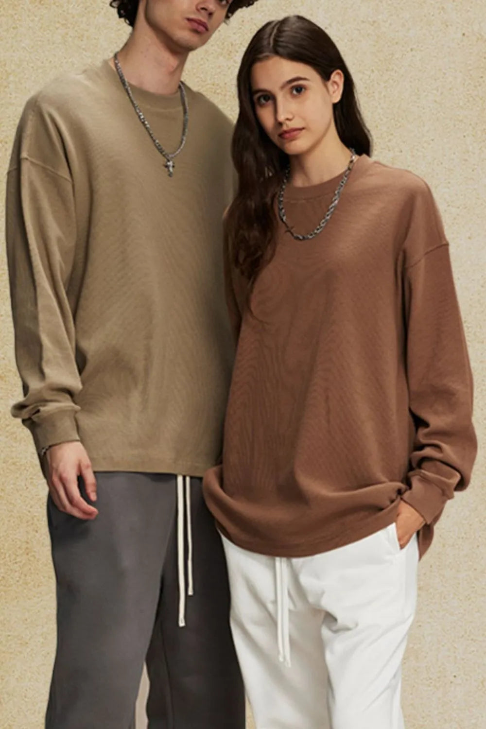 Men's Round Neck Long Sleeve T-Shirt