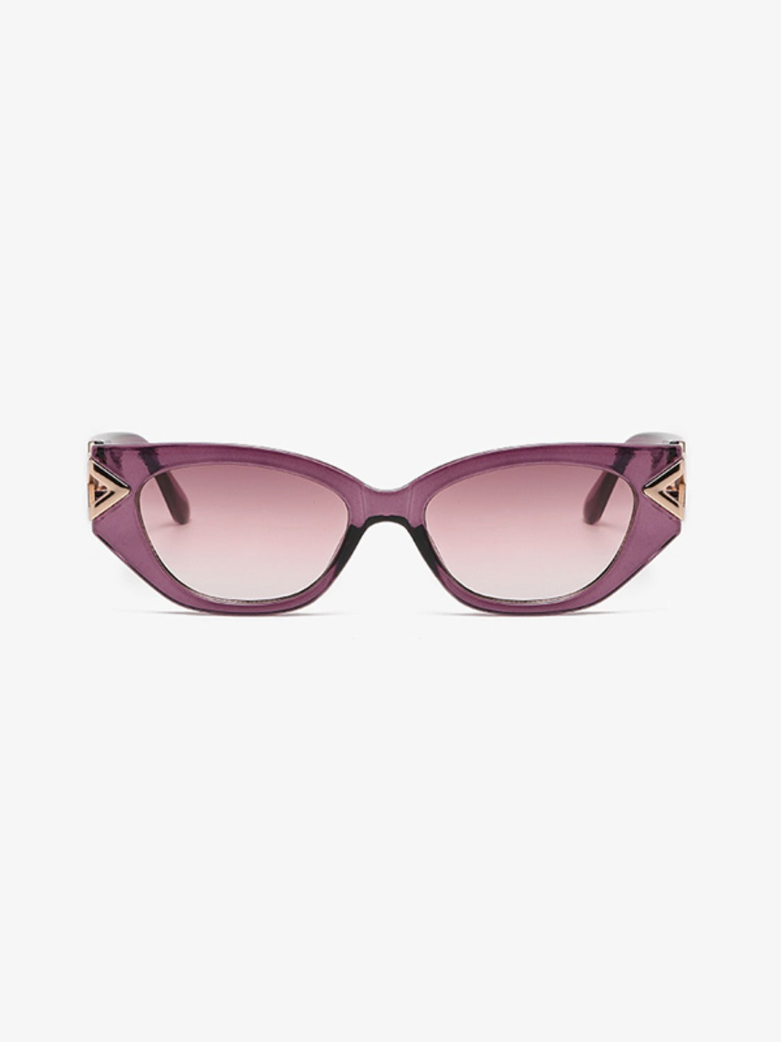 Polycarbonate Frame Cat-Eye Sunglasses Red-Violet One Size