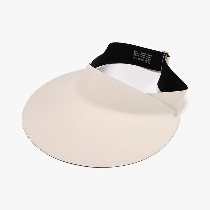 Breathable Adjustable Ice Silk Sun Hat Ivory One Size