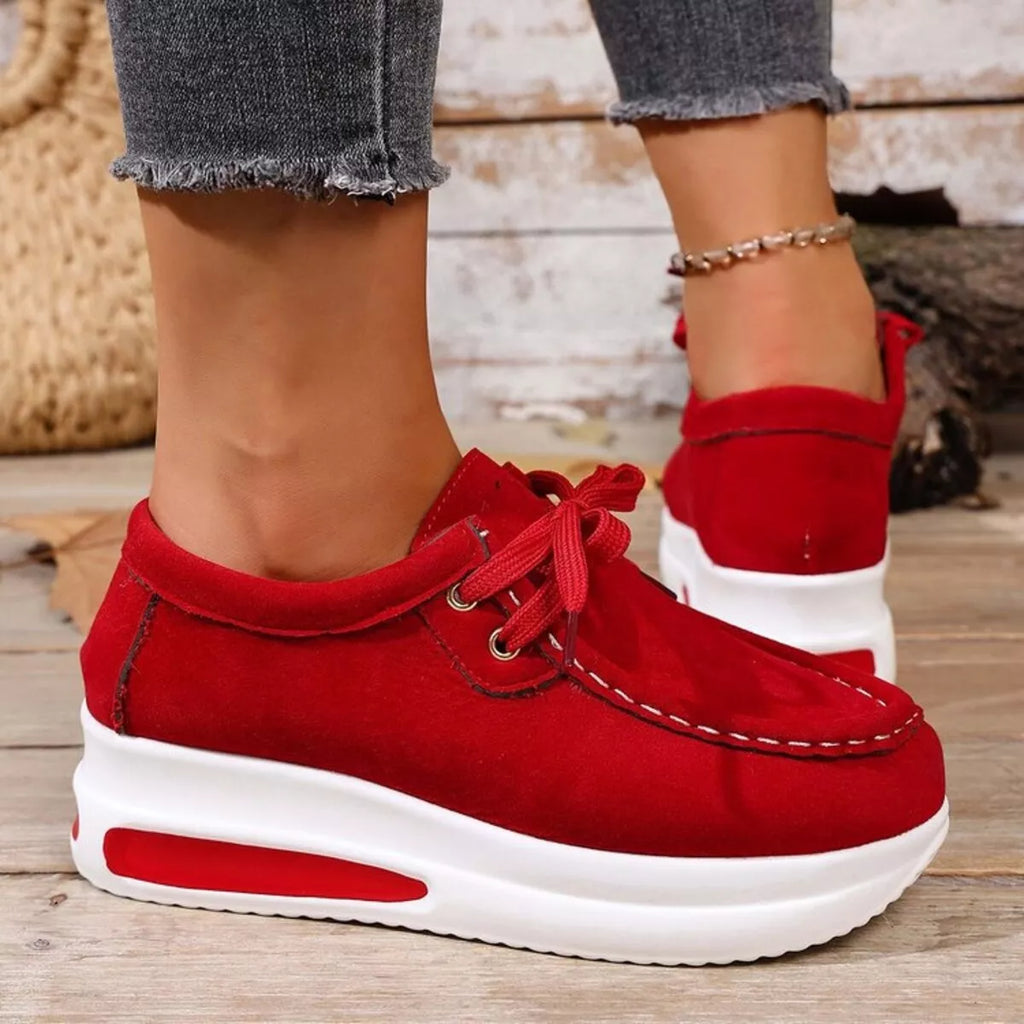 women's round toe platform sneakers - additional image