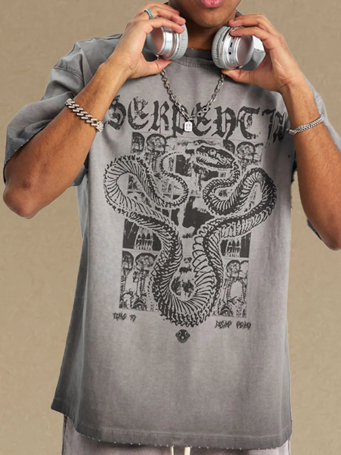 Men's Graphic Round Neck Half Sleeve T-Shirt