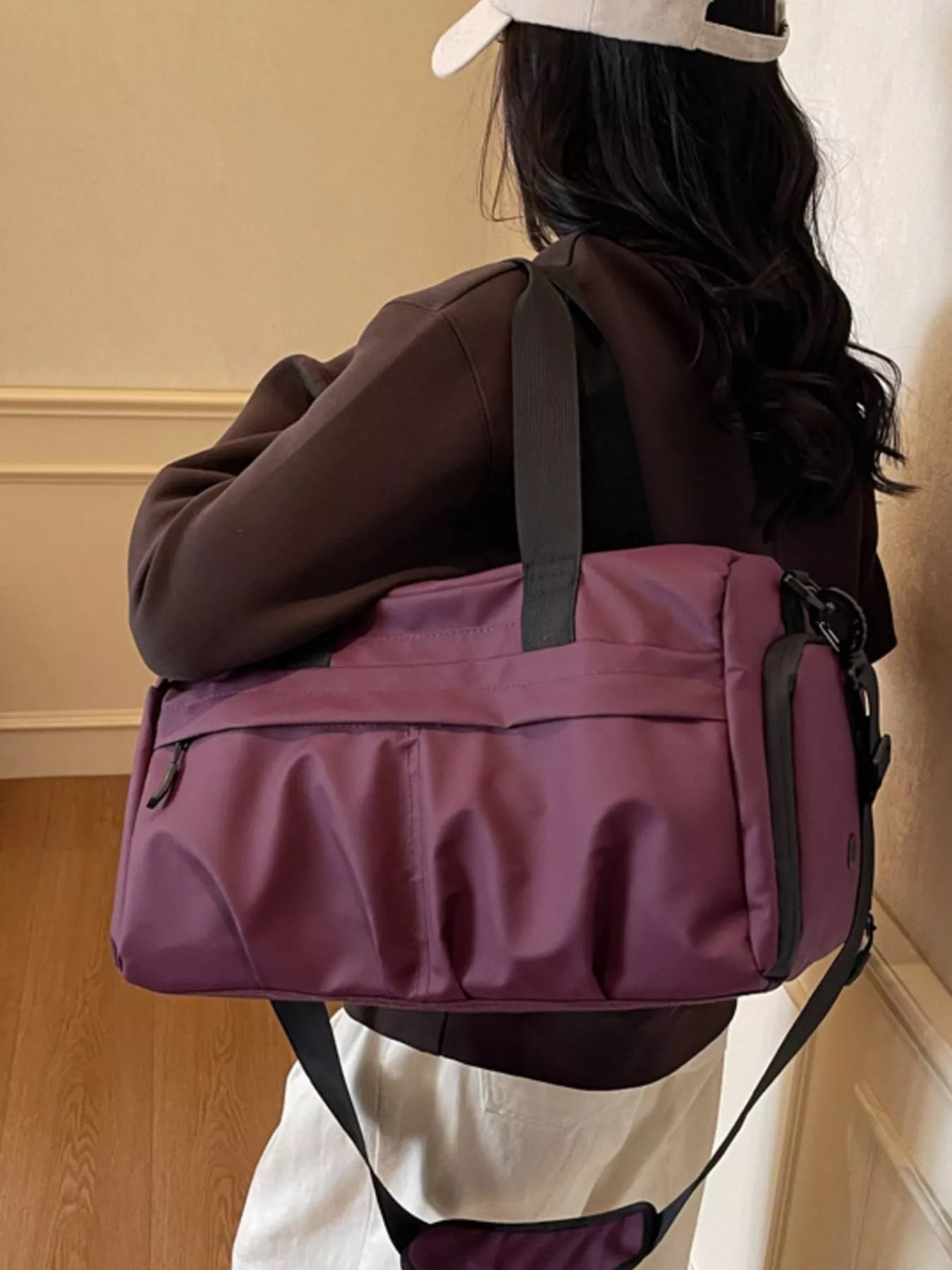 women's oxford cloth travel duffel bag - product detail