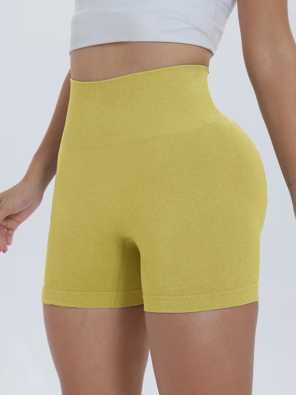 women's high waist active shorts - extra view