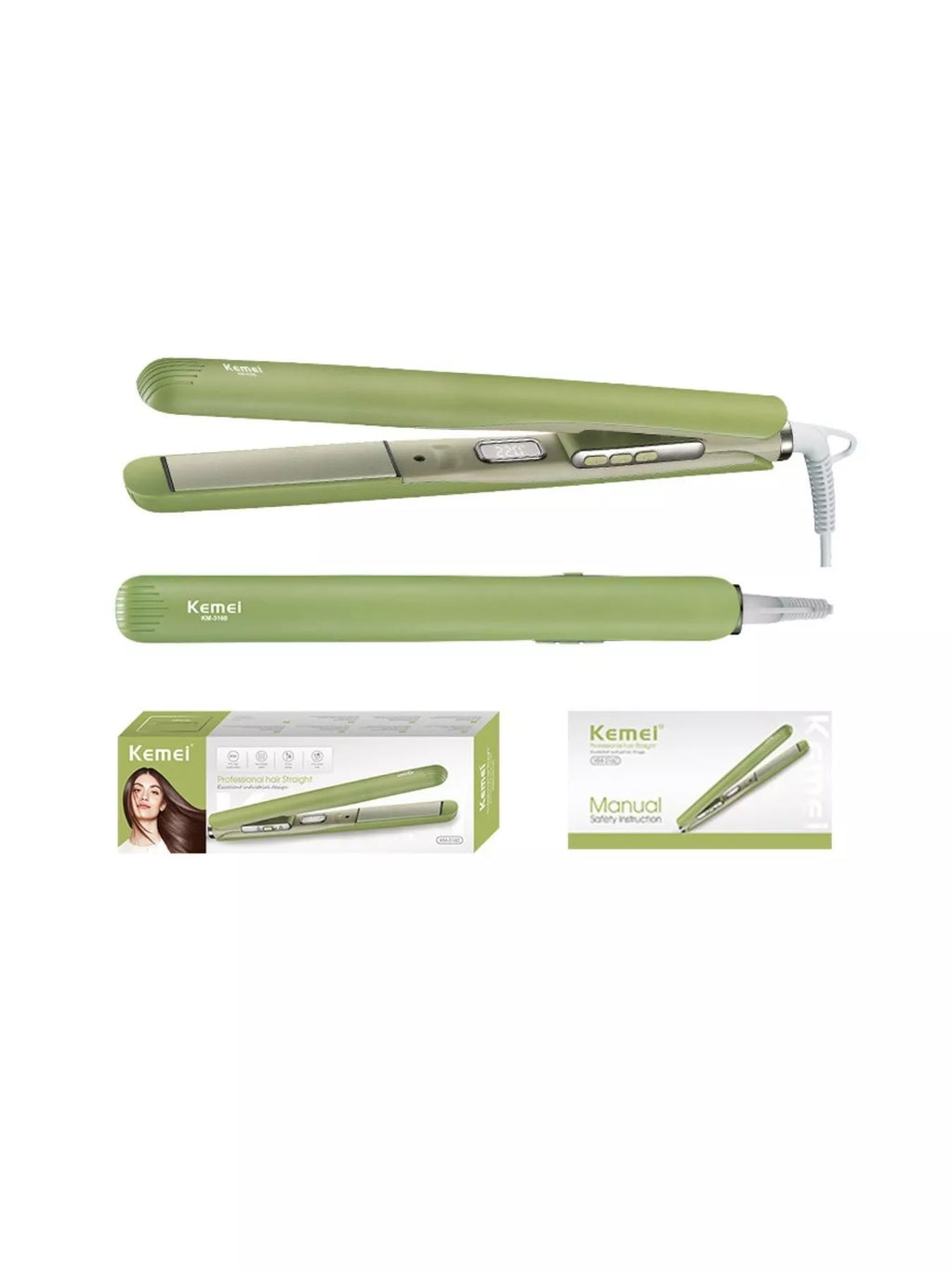 portable hair straightener - detail shot