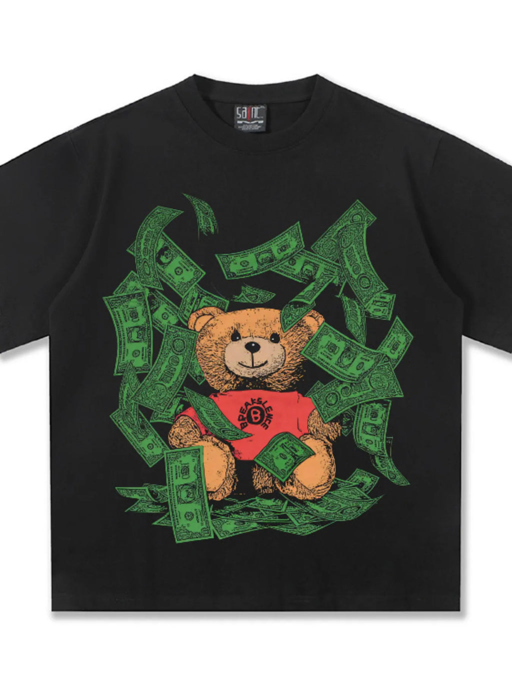 men's men's money bear graphic short sleeve t-shirt - additional image