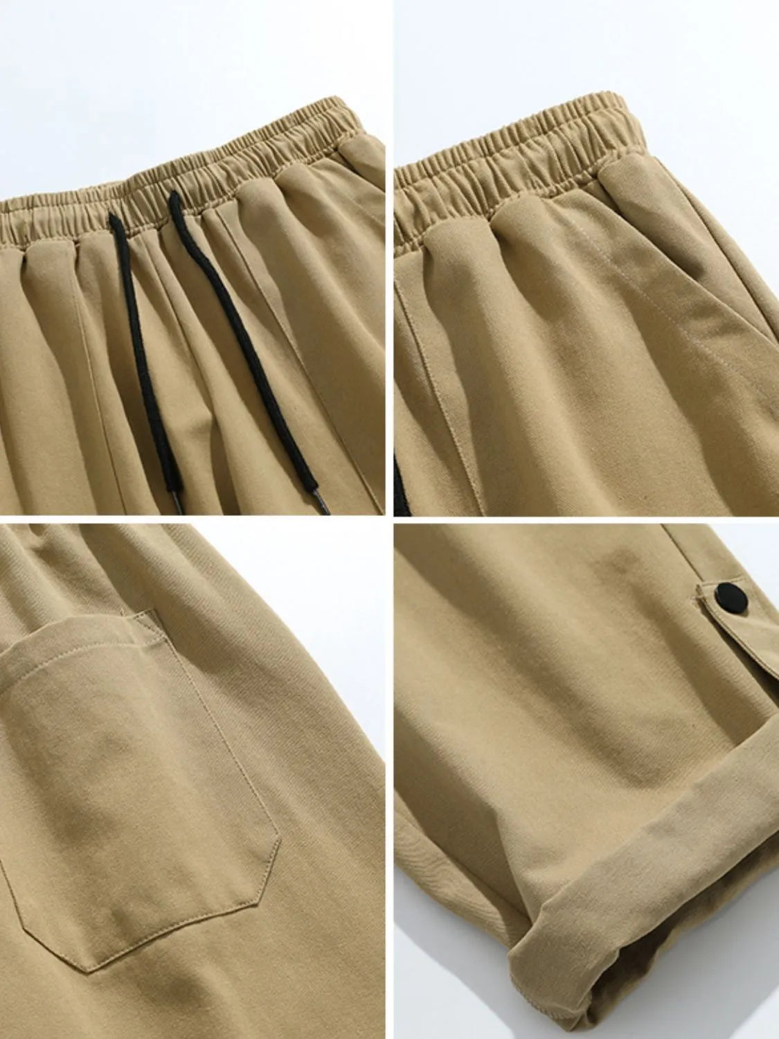 Men's Plus Size Drawstring Pants with Pockets