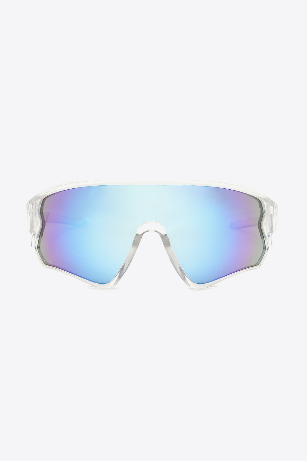 Polycarbonate Shield Sunglasses Light Blue One Size