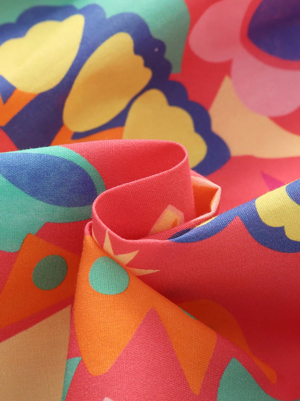 women's children's floral print button detail casual dress - product detail