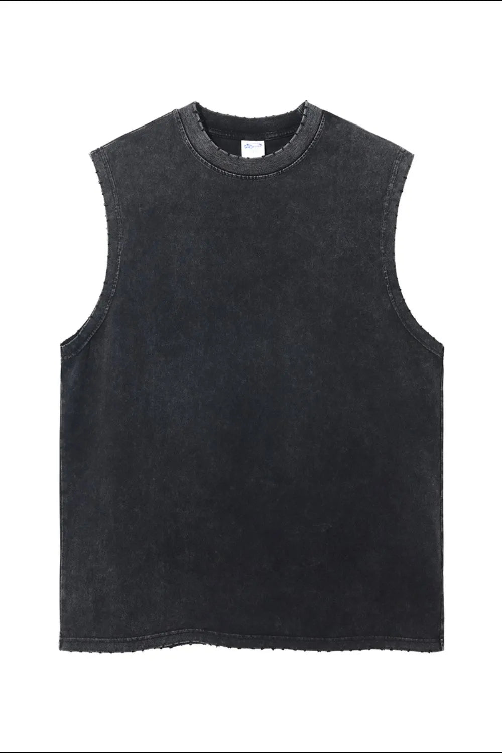 Men's Round Neck Tank Black