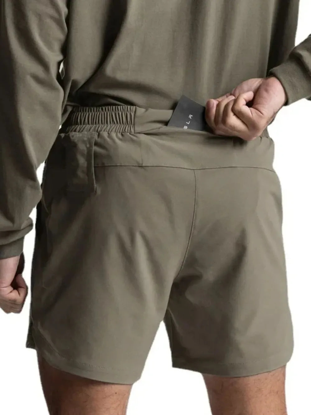 men’s activewear — men's elastic waist active shorts
