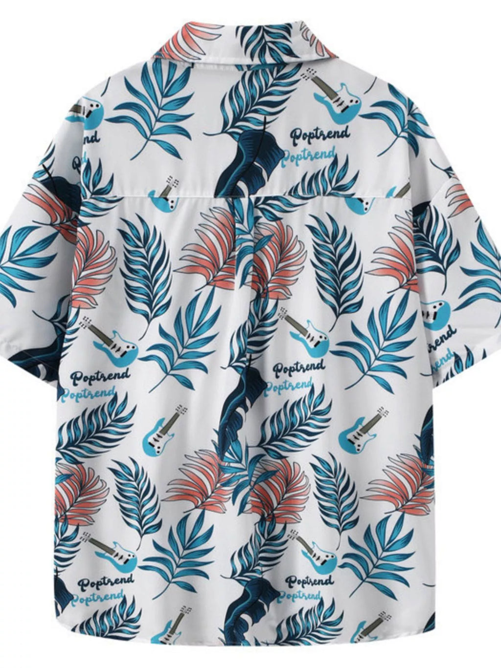 men's men's plus size tropical print short sleeve shirt - product detail