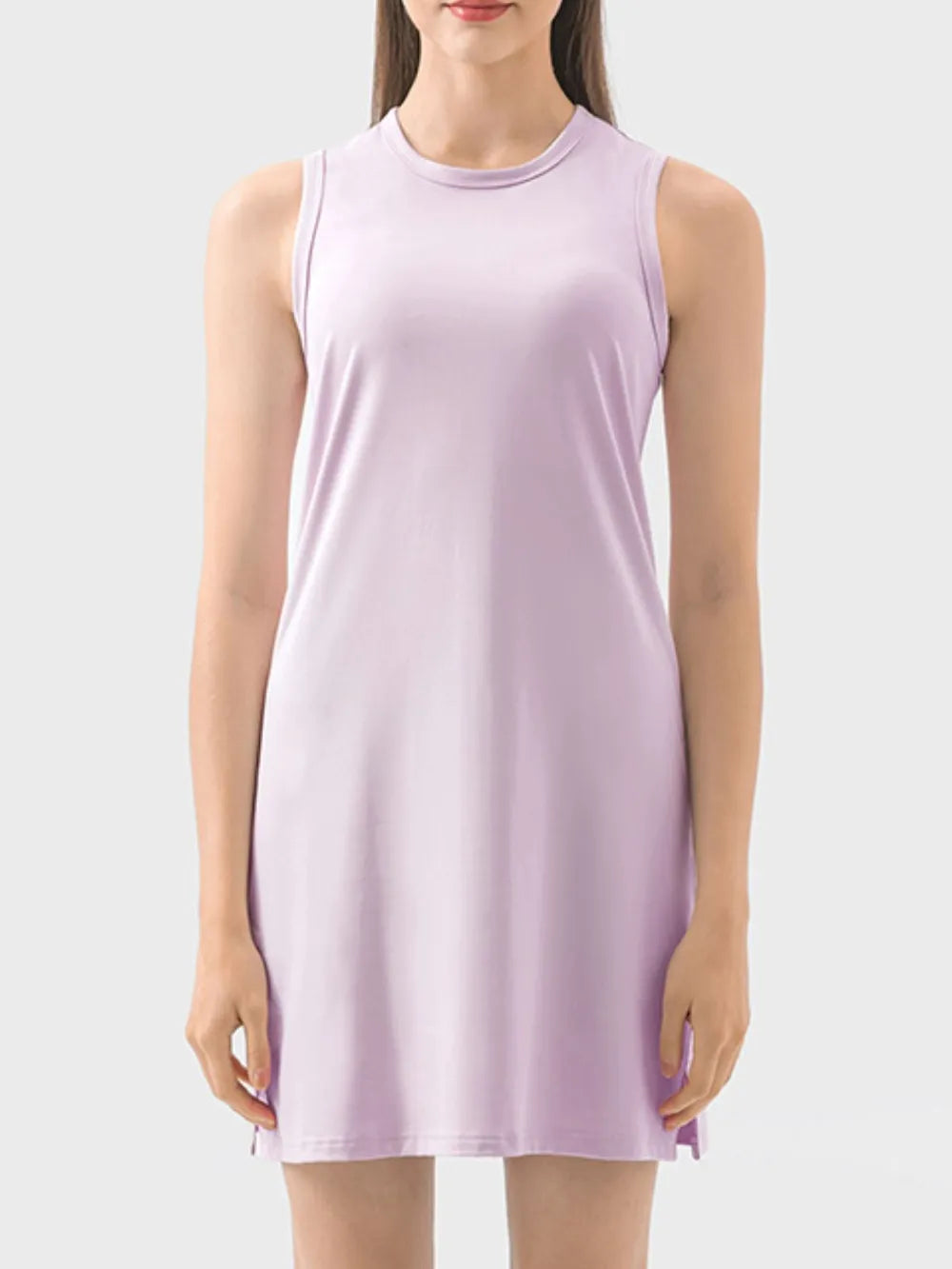 women's millennia round neck sleeveless active dress - product detail