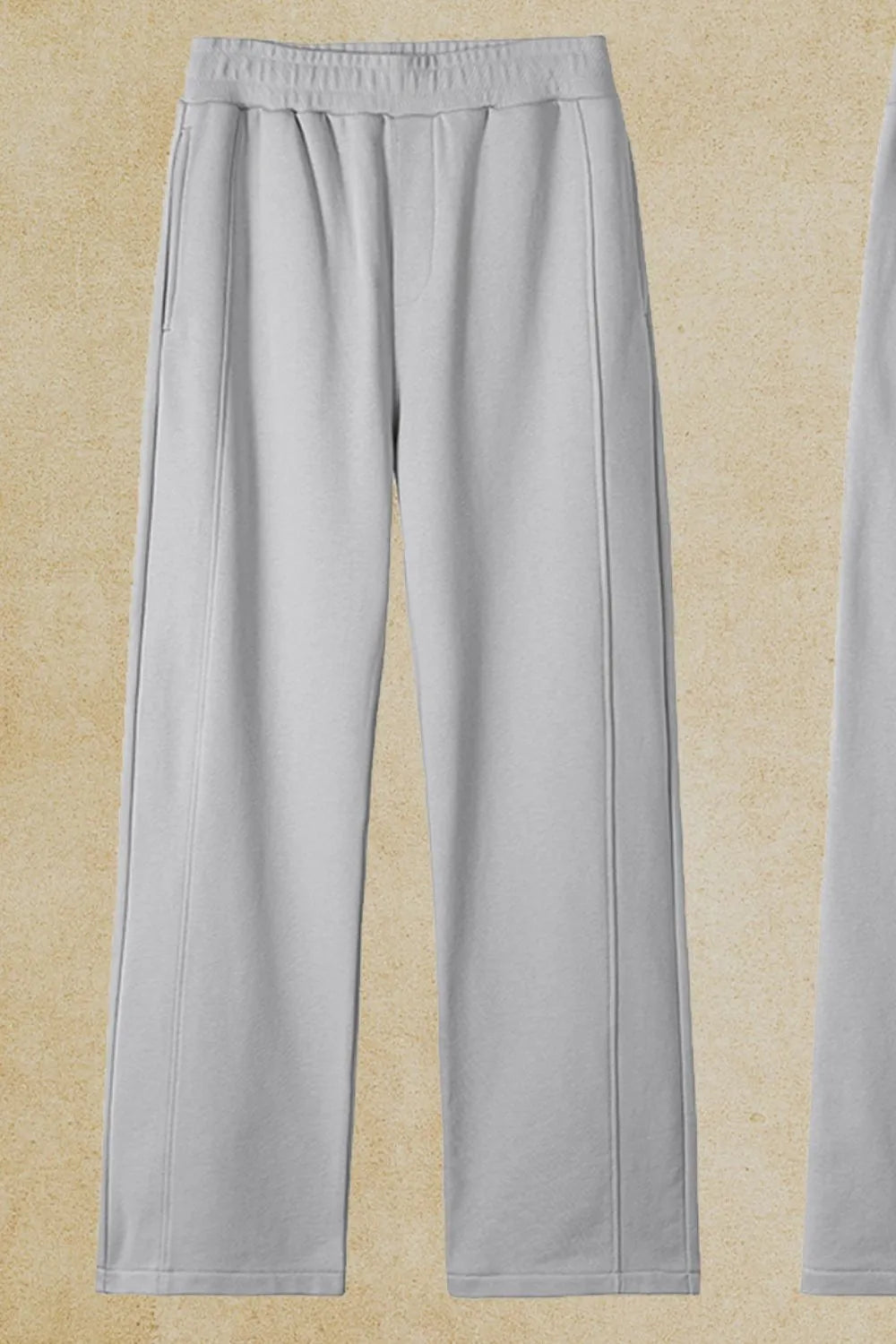 Men's Elastic Waist Pants with Pockets