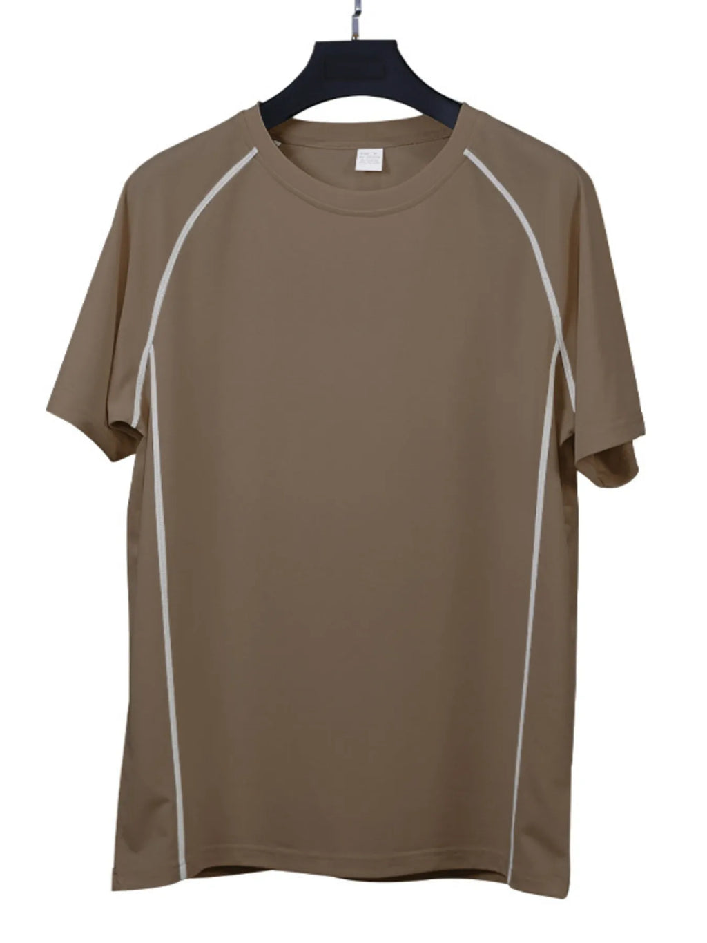 men's men's full size round neck short sleeve t-shirt and shorts set plus size - extra view