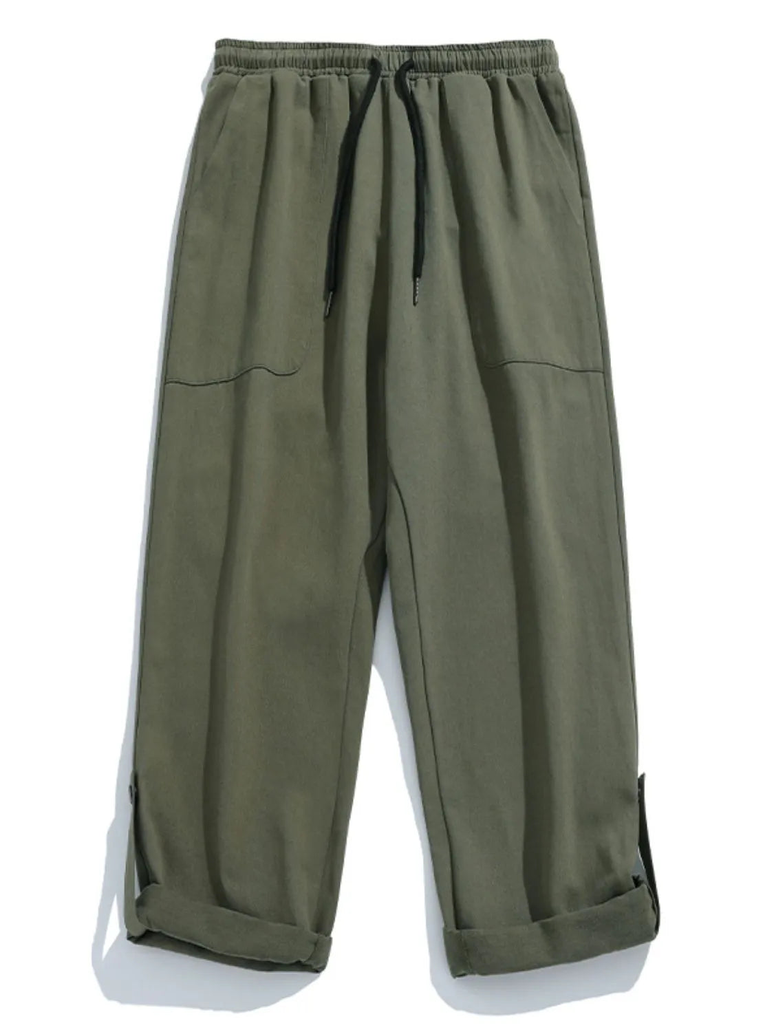 Men's Plus Size Drawstring Pants with Pockets