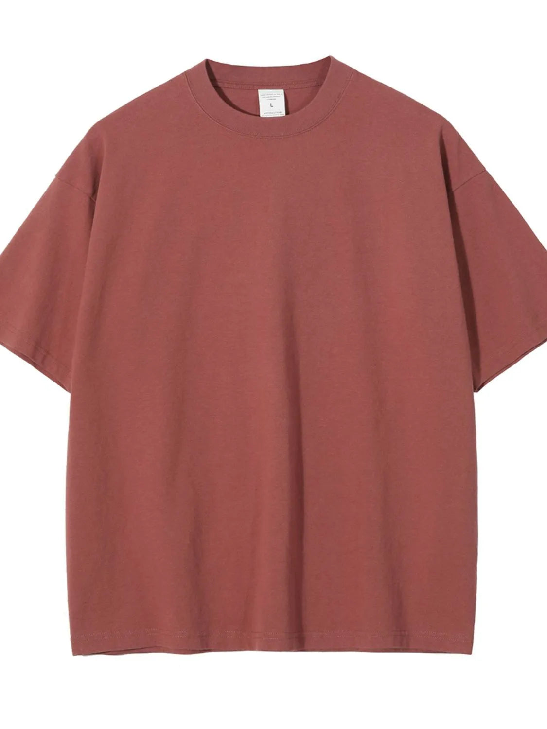 Men's Round Neck Half Sleeve T-Shirt Rust