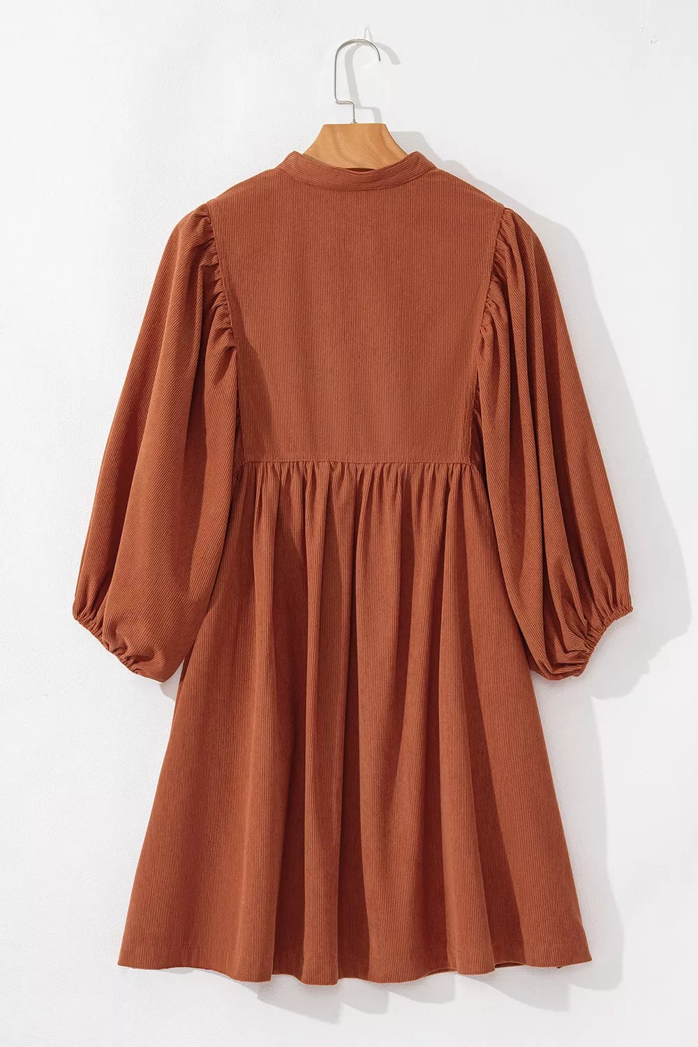 women's corduroy button-down babydoll dress - additional image