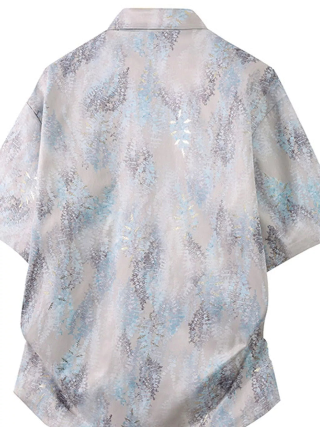 men's men's plus size tropical print short sleeve casual shirt - styling option