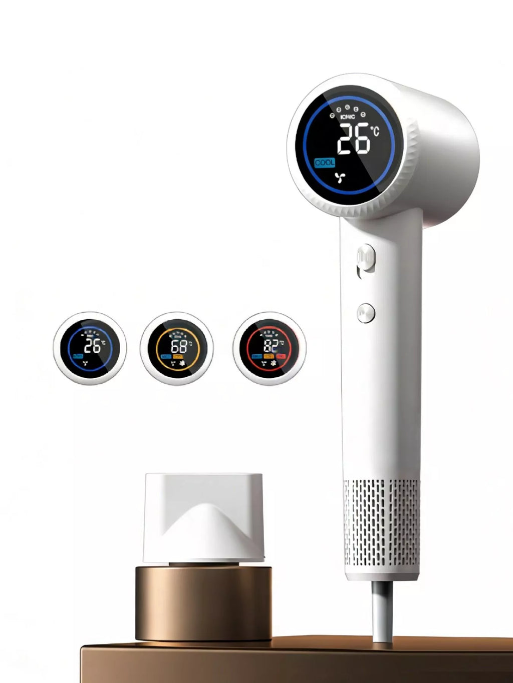 smart temperature control household hair dryer - main product image